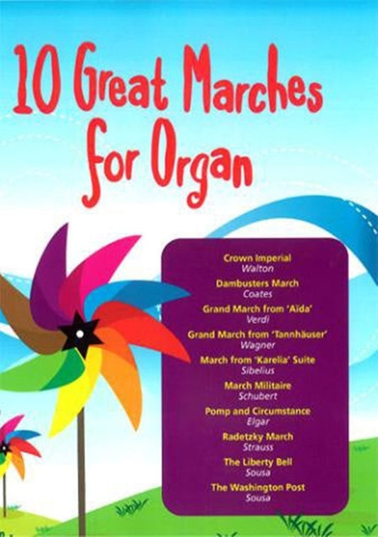 10 Great Marches For Organ Softcover Book (Organ)
