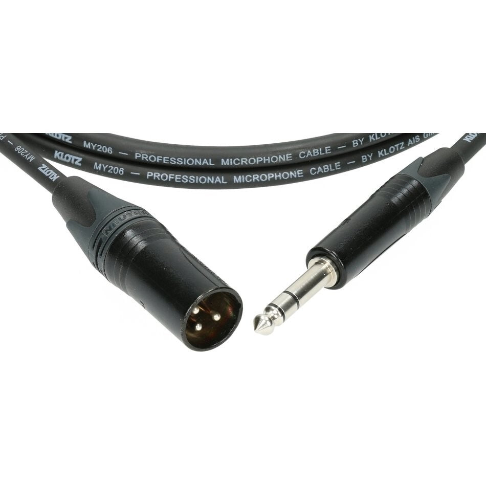 Klotz M1MS1B0100 Black Adapter Cable 1m, XLR male / Jack Neutrik — view 2