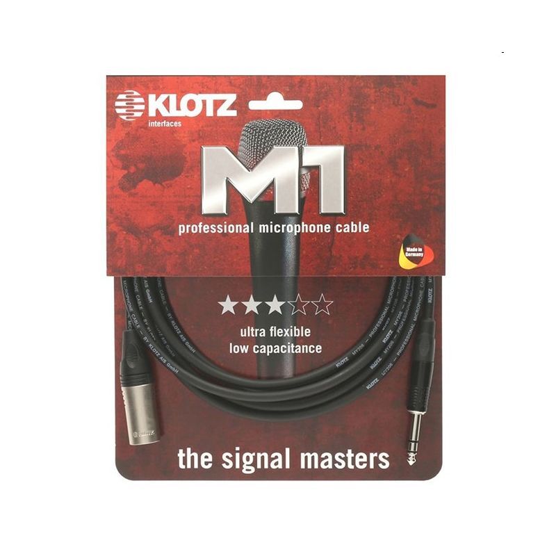 Klotz M1MS1K0500 5M XLR-Jack Lead Balanced