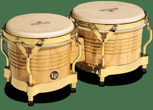 LP M201-Aw Matador Wood Bongos Natural/Gold