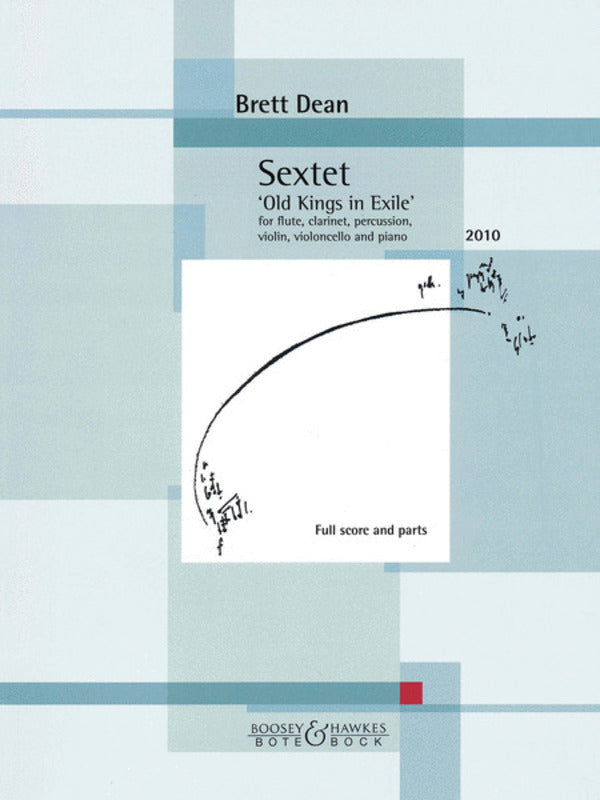 Sextett Flute/Clar/PercViolin/Vc/Piano Score/Parts Book