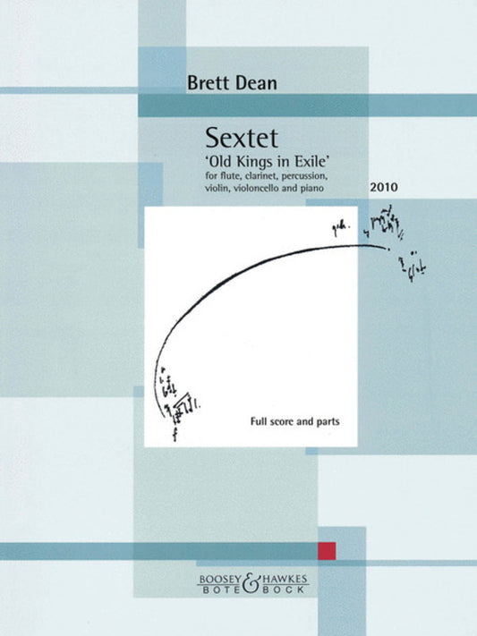 Sextett Flute/Clar/PercViolin/Vc/Piano Score/Parts Book