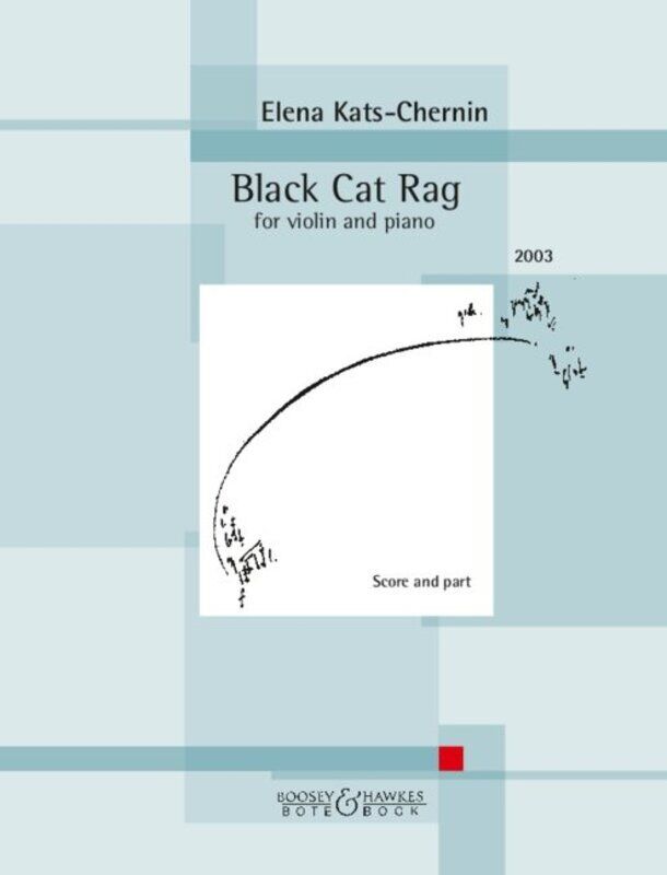Kats-Chernin Black Cat Rag for Violin - 6 Pages, Bote & Bock