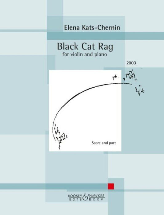 Kats-Chernin Black Cat Rag for Violin - 6 Pages, Bote & Bock