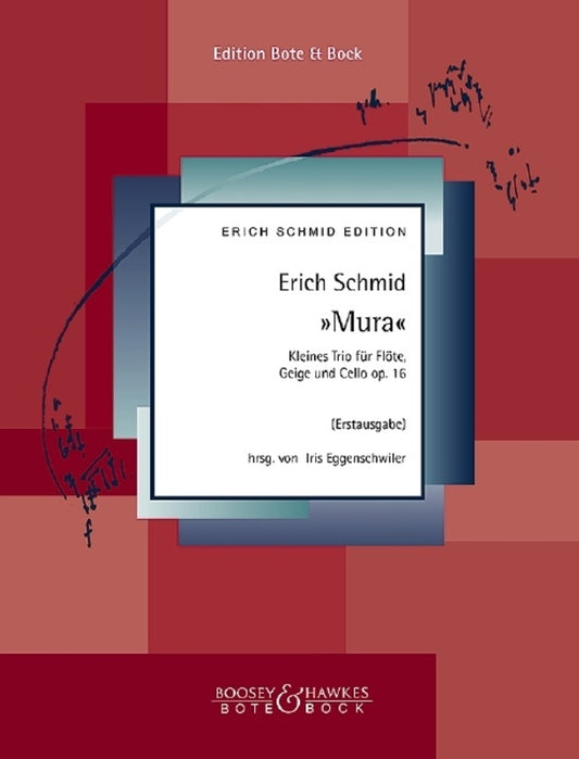 Schmid - Mura Op 16 Trio Flute/Violin/Cello Score/Parts