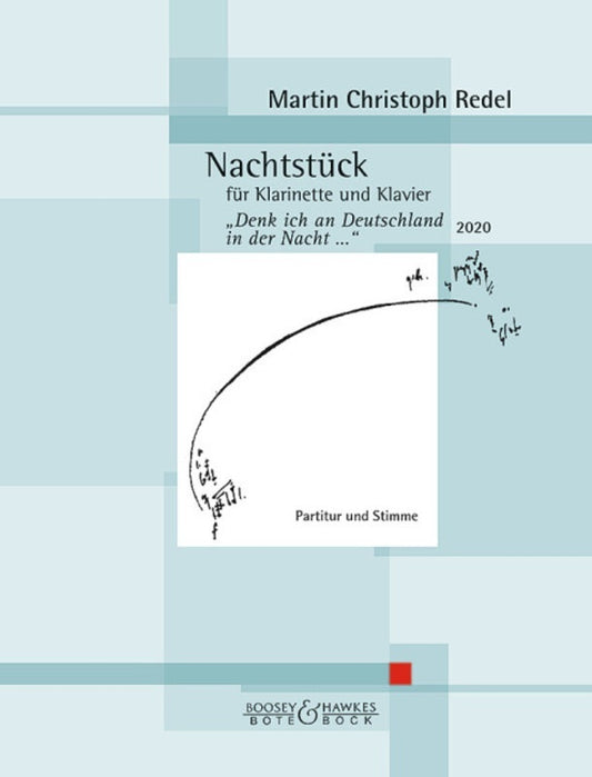 Redel - Night Piece Op 96 For Clarinet In A/Piano Softcover Book (A Clarinet)