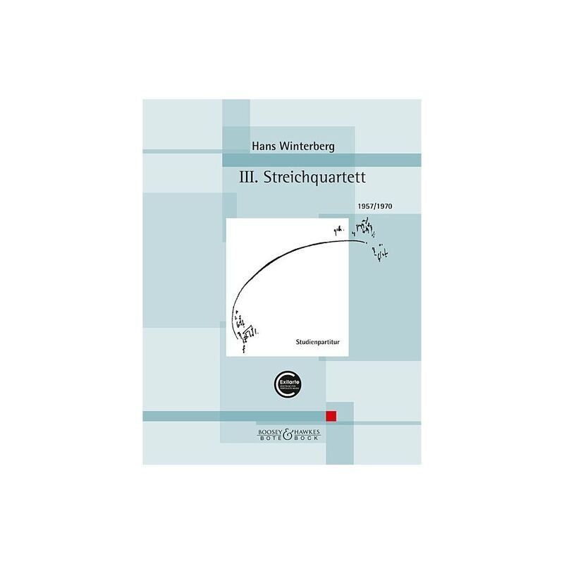 Winterberg - 3rd String Quartet Study Score for Cello and Viola, 68 Pages