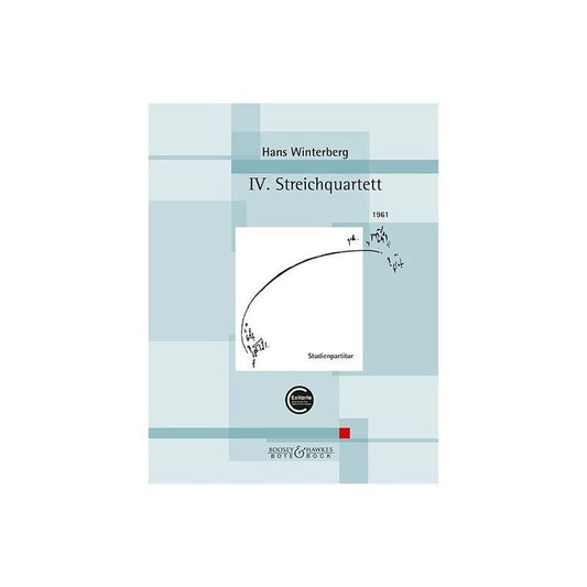 Winterberg - 4th String Quartet Study Score, Cello & Viola, 36 Pages, Bote & Bock