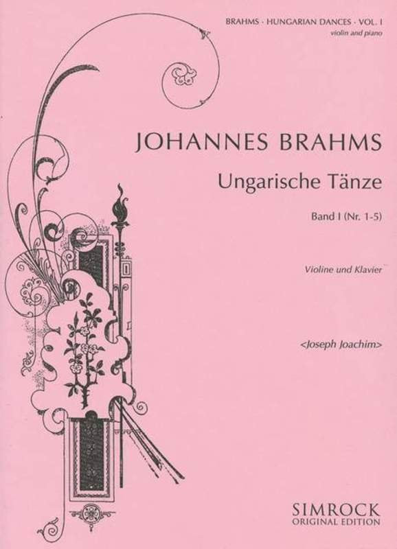 Brahms - Hungarian Dances Vol 1 For Violin/Piano (Simrock)