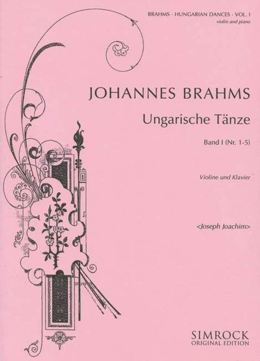 Brahms - Hungarian Dances Vol 1 For Violin/Piano (Simrock)