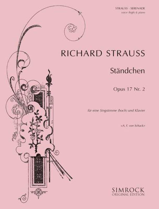 Serenade In F Sharp Op 17 No 2 High Voice