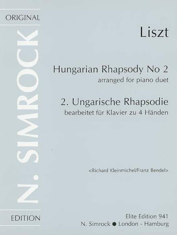 Hungarian Rhapsody 2 2 Piano 4 Hand Book