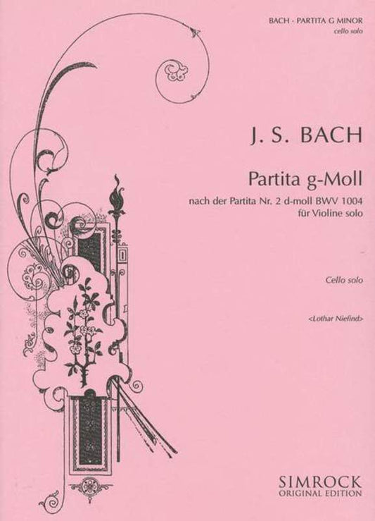 Bach - Partita No 2 In G Min Cello Solo Book
