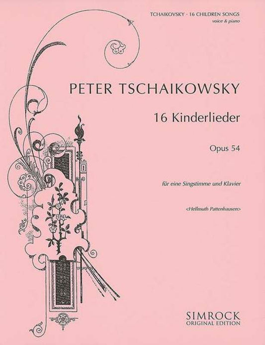 16 Childrens Songs Op 54 Voice/Piano Book