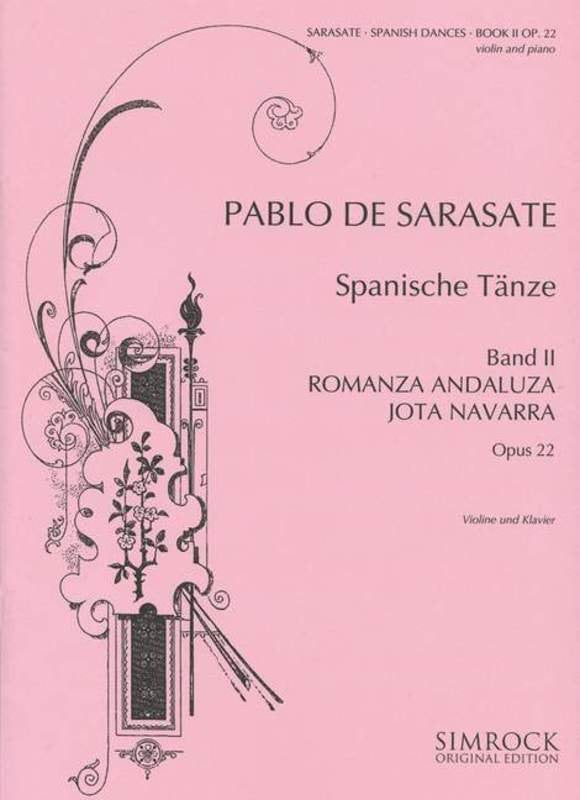 Sarasate - Spanish Dances Bk 2 Op 22 Violin/Piano (Simrock)