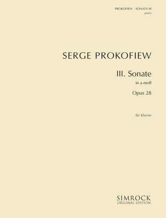 Sonata No 3 Op 28 A Min Piano Book
