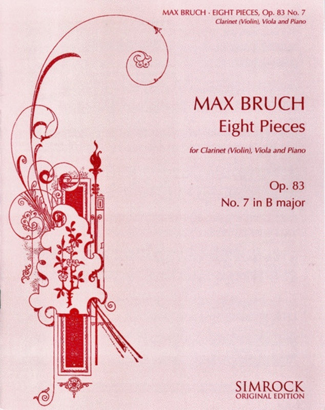 No 7 In B Minor 8 Pieces Op 83 Violin/Vla/Piano Book