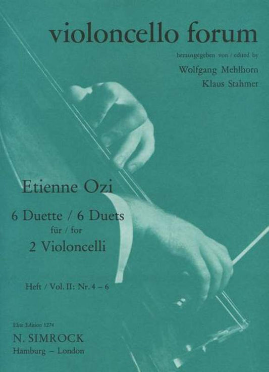 6 Duets Vol 2 No 4-6 Two Cellos Book