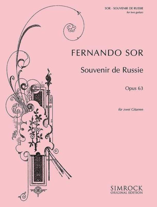 Souvenir De Rus Guitar Book