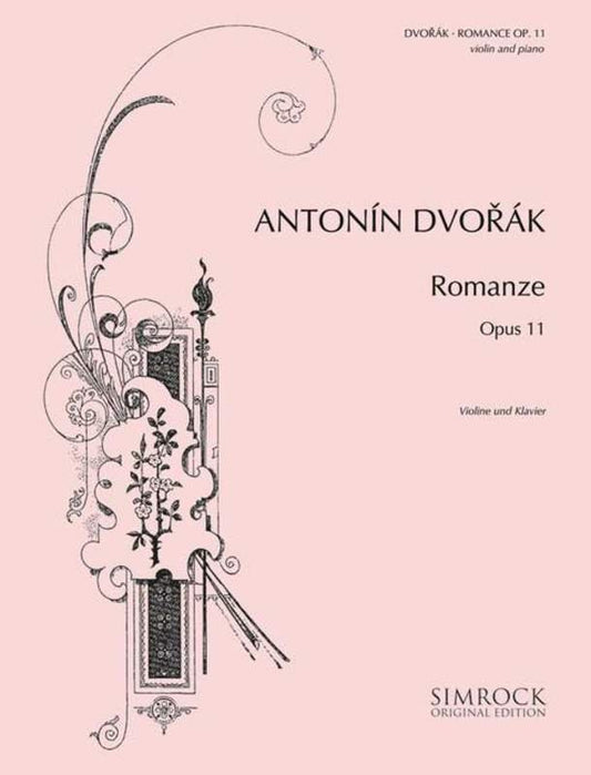 Dvorak - Romance Op 11 For Violin/Piano (Simrock)