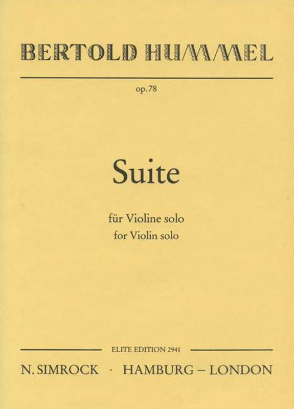 Suite Op78 Violin Book