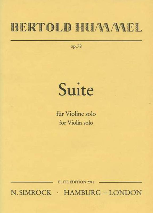 Suite Op78 Violin Book