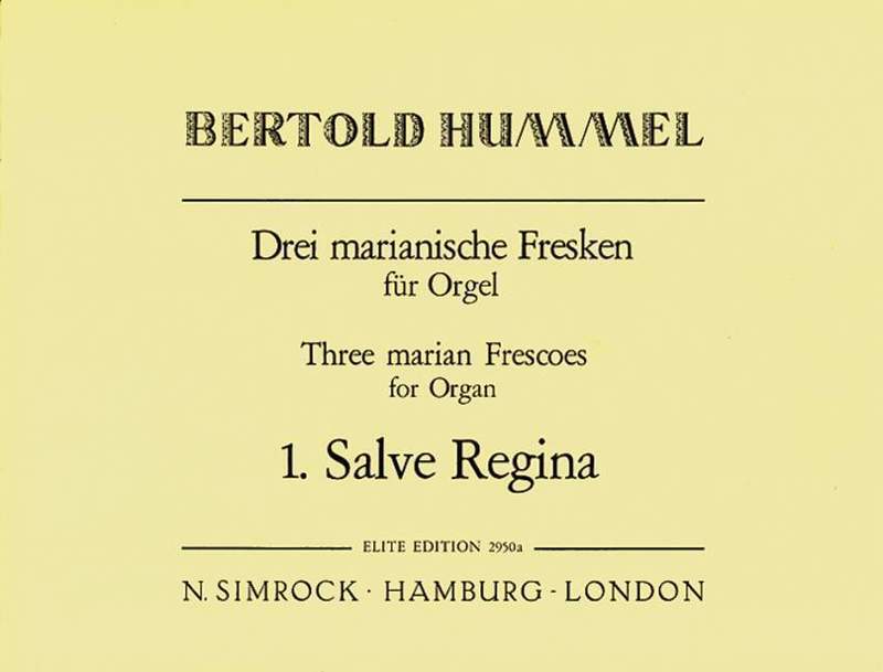 Salve Regina-Org Organ Book