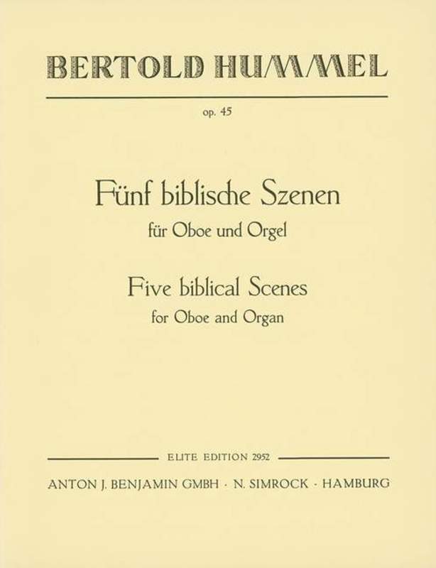 5 Biblical Scenes Oboe Book