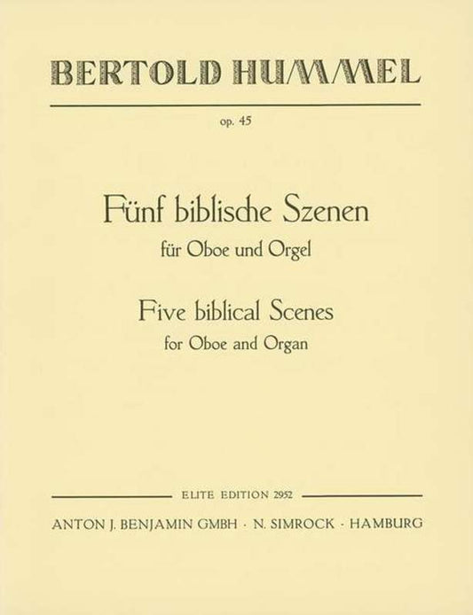 5 Biblical Scenes Oboe Book