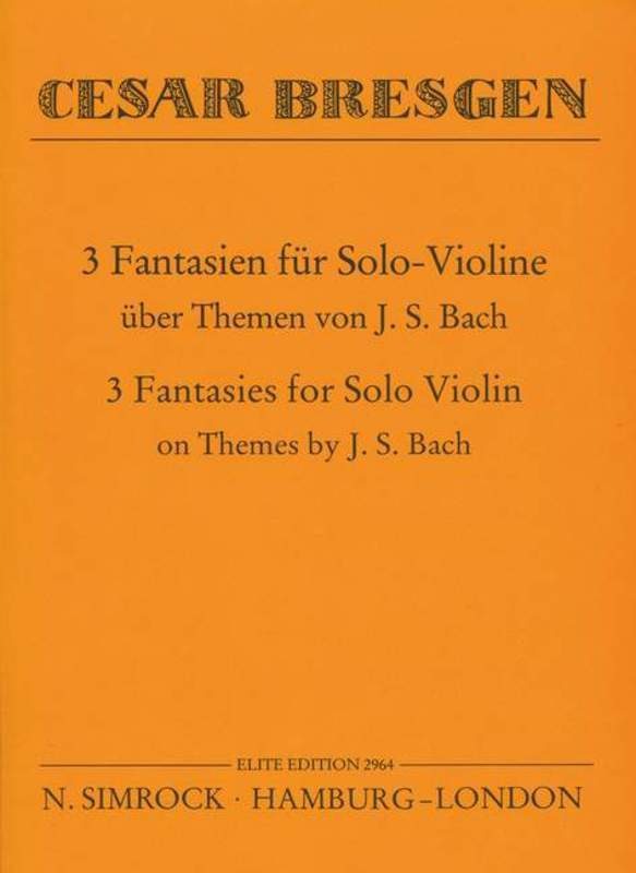 3 Fantasies Violin Book