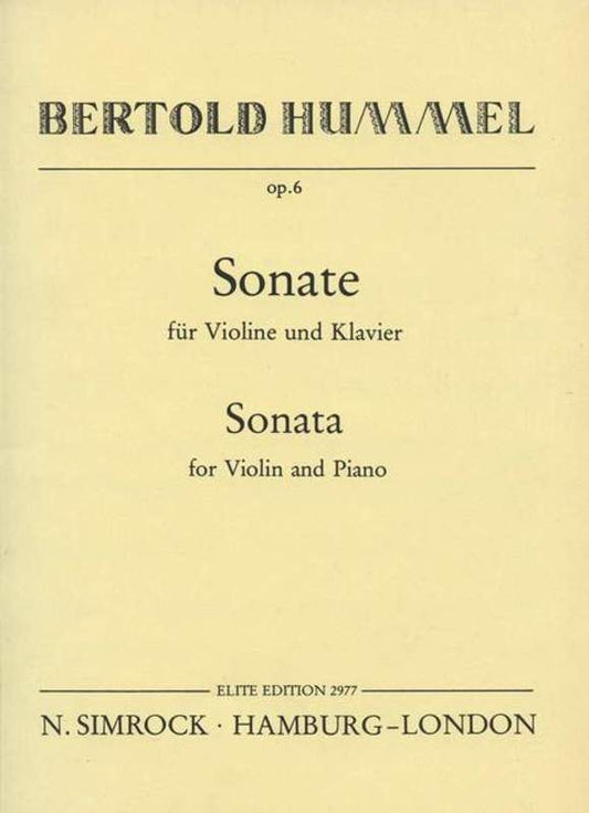 Sonata In G Violin Piano Book