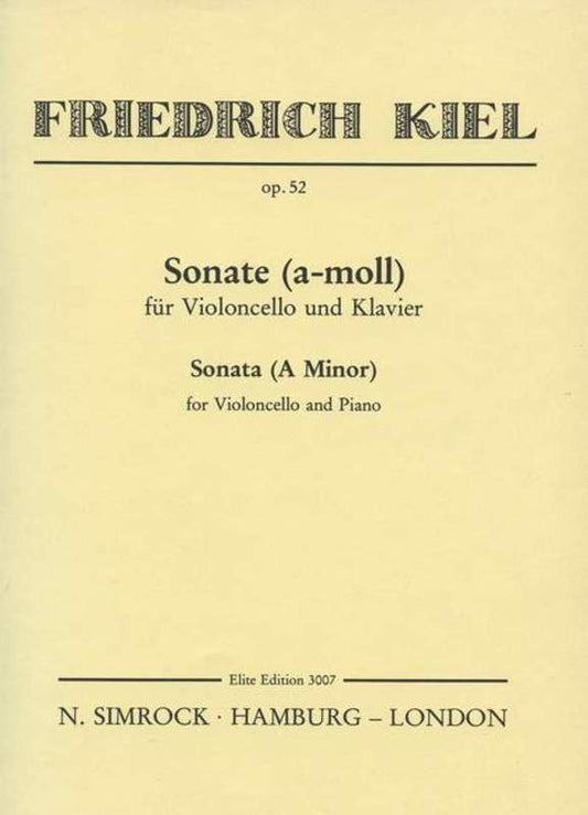 Sonata In A Minor Cello And Piano Book