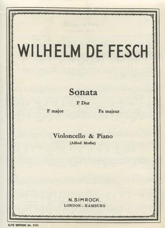 Sonata In F-Vc/Pn