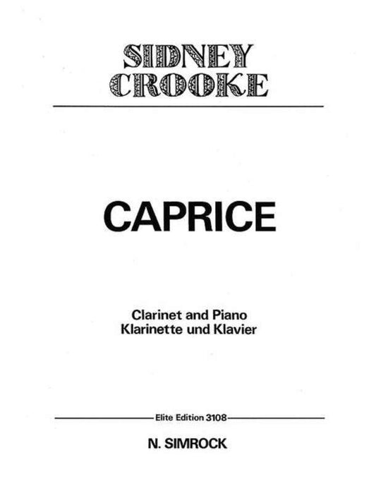 Caprice-Cl/Pn Clarinet Book