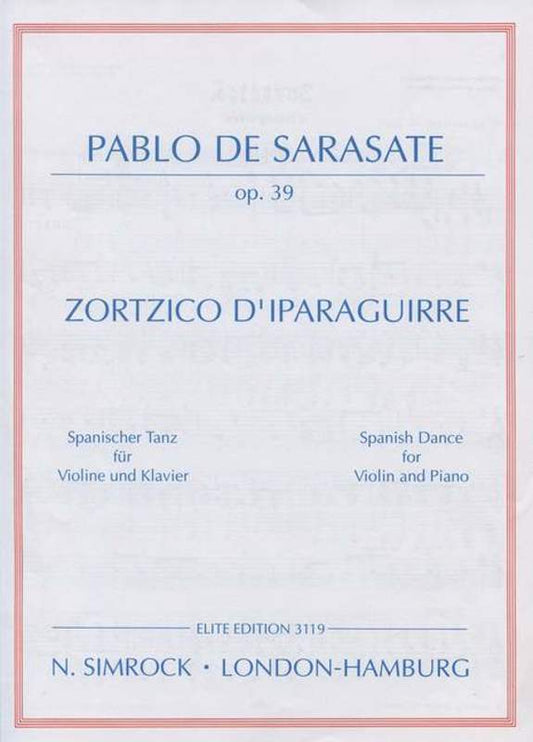 Zortzico Dipar Violin Book