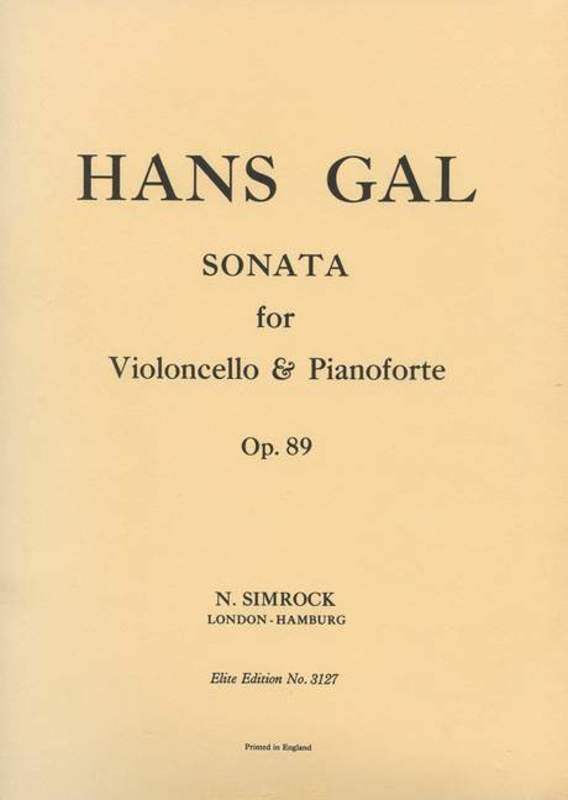 Sonata Op89 Vlc Piano Book
