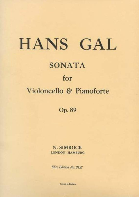 Sonata Op89 Vlc Piano Book