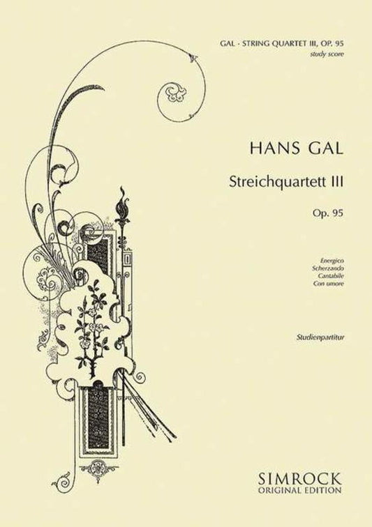 String Quartet #3 Op95 Book