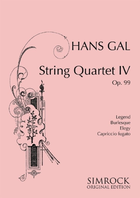 String Qrt #4 Op99 Sc Book
