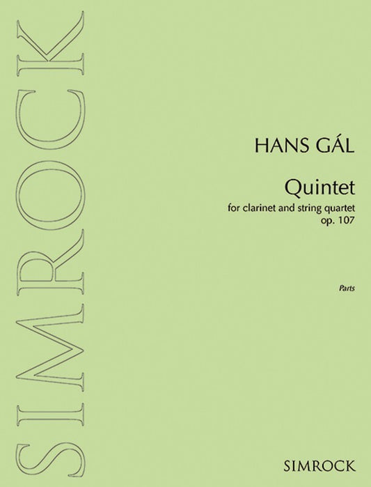 Clarinet Quintet Op107 Book