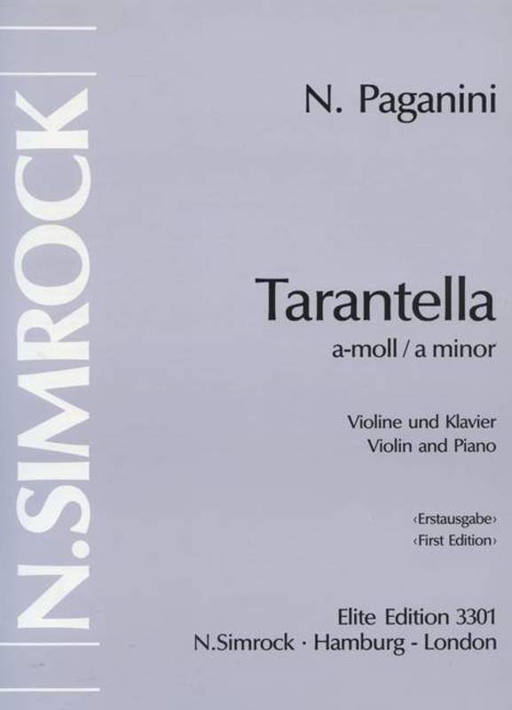 Tarantella In A Min Violin Book