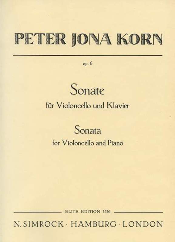Sonata Op6 Vlc Piano Book