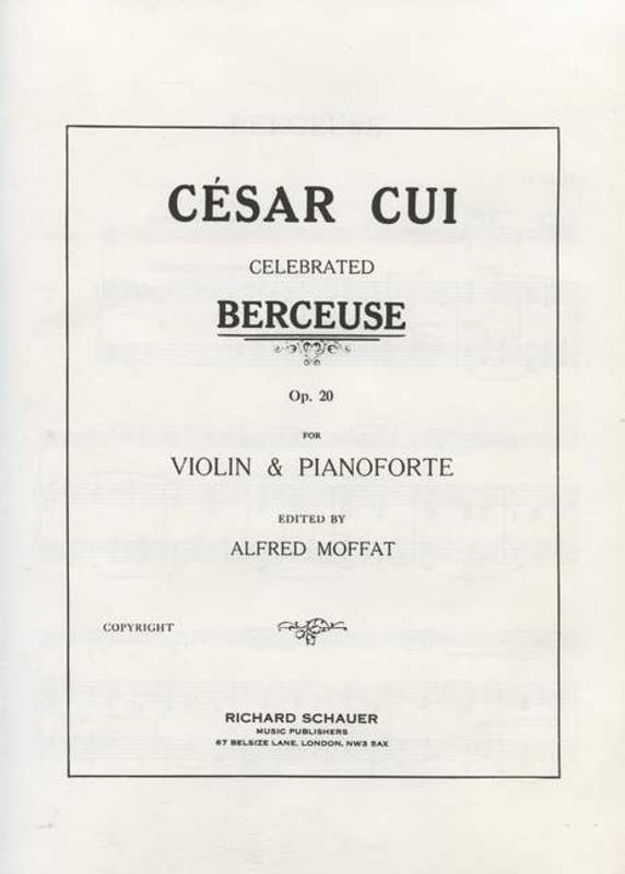 Berceuse Op50 # Violin Book