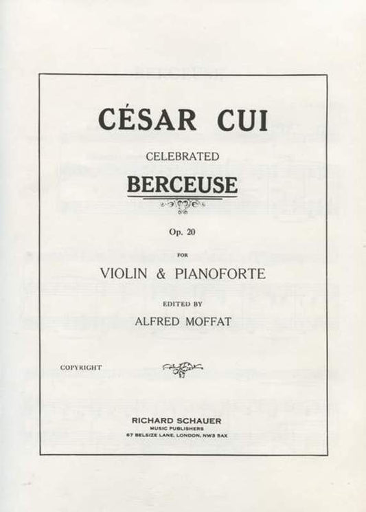 Berceuse Op50 # Violin Book