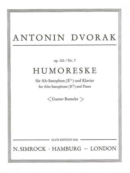Humoresque O Saxophone Book