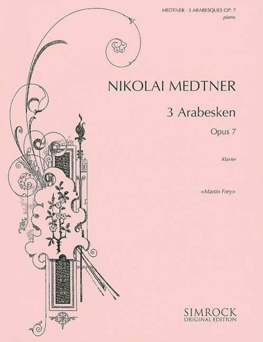 3 Arabesques Op 7 Piano Book