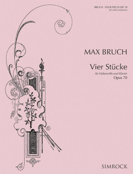 4 Pieces Op 70 Vc Cello Book