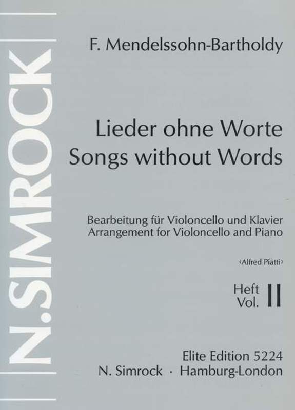 Songs W/O Wrds 2 Cello