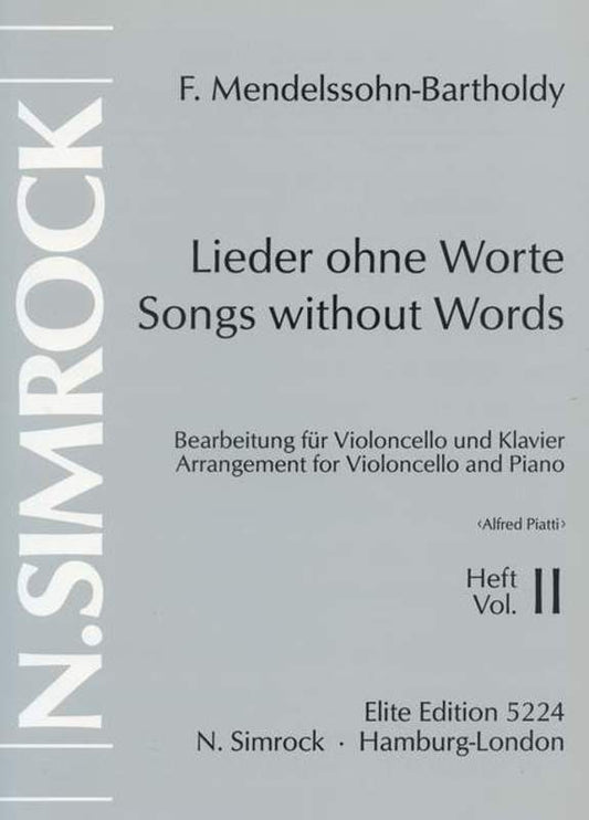 Songs W/O Wrds 2 Cello