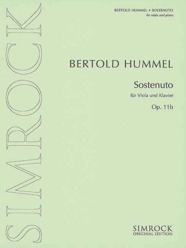 Hummel - Sostenuto Op. 11b for Viola/Piano, 4 Pages, Simrock